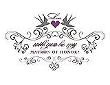 Front View Thumbnail - Quarry & Orchid Will You Be My Matron of Honor Card - Classic