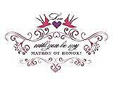 Front View Thumbnail - Rose Quartz & Orchid Will You Be My Matron of Honor Card - Classic