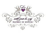 Front View Thumbnail - Sand & Orchid Will You Be My Matron of Honor Card - Classic