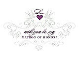 Front View Thumbnail - Starlight & Orchid Will You Be My Matron of Honor Card - Classic