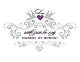 Front View Thumbnail - Sterling & Orchid Will You Be My Matron of Honor Card - Classic