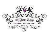 Front View Thumbnail - Stormy & Orchid Will You Be My Matron of Honor Card - Classic