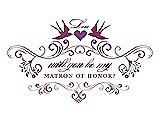 Front View Thumbnail - Sugar Plum & Orchid Will You Be My Matron of Honor Card - Classic