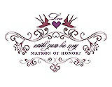 Front View Thumbnail - Tea Rose & Orchid Will You Be My Matron of Honor Card - Classic