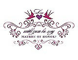 Front View Thumbnail - Tutti Frutti & Orchid Will You Be My Matron of Honor Card - Classic
