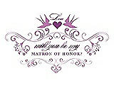 Front View Thumbnail - Tulip & Orchid Will You Be My Matron of Honor Card - Classic