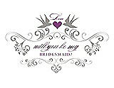 Front View Thumbnail - Cathedral & Orchid Will You Be My Bridesmaid Card - Classic