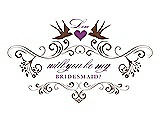 Front View Thumbnail - Cinnamon & Orchid Will You Be My Bridesmaid Card - Classic
