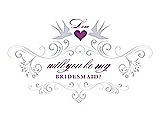 Front View Thumbnail - Dove & Orchid Will You Be My Bridesmaid Card - Classic