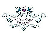 Front View Thumbnail - Oasis & Orchid Will You Be My Bridesmaid Card - Classic