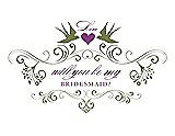 Front View Thumbnail - Olive & Orchid Will You Be My Bridesmaid Card - Classic