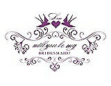 Front View Thumbnail - Orchid & Orchid Will You Be My Bridesmaid Card - Classic