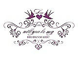 Front View Thumbnail - Paradise & Orchid Will You Be My Bridesmaid Card - Classic