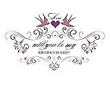 Front View Thumbnail - Rosebud & Orchid Will You Be My Bridesmaid Card - Classic