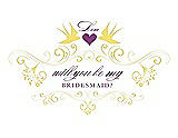 Front View Thumbnail - Snapdragon & Orchid Will You Be My Bridesmaid Card - Classic