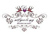 Front View Thumbnail - Spanish Rose & Orchid Will You Be My Bridesmaid Card - Classic