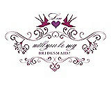 Front View Thumbnail - Watermelon & Orchid Will You Be My Bridesmaid Card - Classic