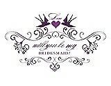 Front View Thumbnail - African Violet & Orchid Will You Be My Bridesmaid Card - Classic