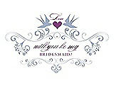 Front View Thumbnail - Arctic & Orchid Will You Be My Bridesmaid Card - Classic