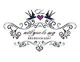 Front View Thumbnail - Blueberry & Orchid Will You Be My Bridesmaid Card - Classic