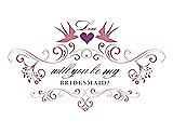 Front View Thumbnail - Carnation & Orchid Will You Be My Bridesmaid Card - Classic