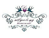 Front View Thumbnail - Caspian & Orchid Will You Be My Bridesmaid Card - Classic