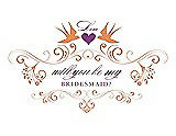 Front View Thumbnail - Clementine & Orchid Will You Be My Bridesmaid Card - Classic