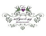 Front View Thumbnail - Clover & Orchid Will You Be My Bridesmaid Card - Classic