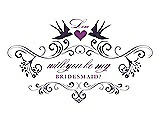 Front View Thumbnail - Concord & Orchid Will You Be My Bridesmaid Card - Classic
