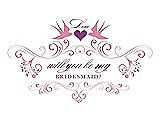 Front View Thumbnail - Cotton Candy & Orchid Will You Be My Bridesmaid Card - Classic