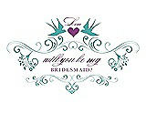 Front View Thumbnail - Capri & Orchid Will You Be My Bridesmaid Card - Classic