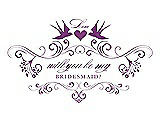 Front View Thumbnail - Dahlia & Orchid Will You Be My Bridesmaid Card - Classic