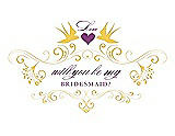 Front View Thumbnail - Daisy & Orchid Will You Be My Bridesmaid Card - Classic