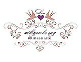 Front View Thumbnail - Fresco & Orchid Will You Be My Bridesmaid Card - Classic