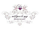 Front View Thumbnail - Ice Pink & Orchid Will You Be My Bridesmaid Card - Classic