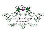 Front View Thumbnail - Ivy & Orchid Will You Be My Bridesmaid Card - Classic