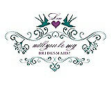 Front View Thumbnail - Jade & Orchid Will You Be My Bridesmaid Card - Classic