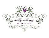 Front View Thumbnail - Kiwi & Orchid Will You Be My Bridesmaid Card - Classic