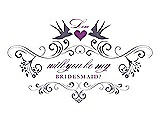 Front View Thumbnail - Lavender & Orchid Will You Be My Bridesmaid Card - Classic