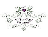 Front View Thumbnail - Mermaid & Orchid Will You Be My Bridesmaid Card - Classic