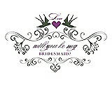 Front View Thumbnail - Moss & Orchid Will You Be My Bridesmaid Card - Classic