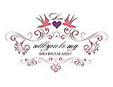 Front View Thumbnail - Nectar & Orchid Will You Be My Bridesmaid Card - Classic