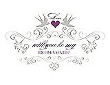 Front View Thumbnail - Oyster & Orchid Will You Be My Bridesmaid Card - Classic