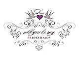 Front View Thumbnail - Pebble Beach & Orchid Will You Be My Bridesmaid Card - Classic
