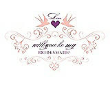 Front View Thumbnail - Primrose & Orchid Will You Be My Bridesmaid Card - Classic