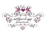 Front View Thumbnail - Pretty In Pink & Orchid Will You Be My Bridesmaid Card - Classic