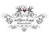 Front View Thumbnail - Quarry & Orchid Will You Be My Bridesmaid Card - Classic