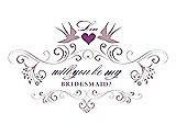 Front View Thumbnail - Quartz & Orchid Will You Be My Bridesmaid Card - Classic