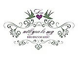 Front View Thumbnail - Sage & Orchid Will You Be My Bridesmaid Card - Classic