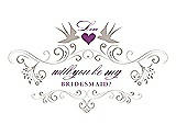 Front View Thumbnail - Sand & Orchid Will You Be My Bridesmaid Card - Classic